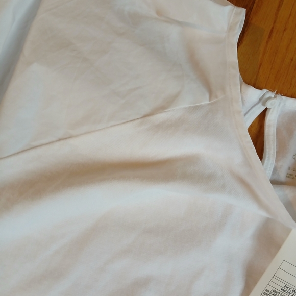 White Mixed Media Top - Picture 4 of 5